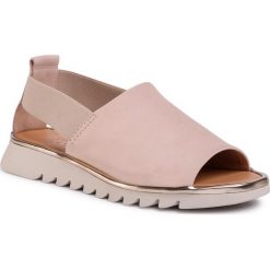 Sandały THE FLEXX - Wat Is Wav B222/18 Beige. Brązowe klapki damskie The Flexx, bez wzorów, ze skóry, bez obcasa. Za 299,00 zł.