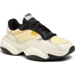 Sneakersy PUMA - Alteration Randomevent 371400 01 White Asparagus/Puma Black. Brązowe półbuty damskie Puma, bez wzorów, ze skóry ekologicznej, bez obcasa, na koturnie, bez zapięcia. Za 619,99 zł.