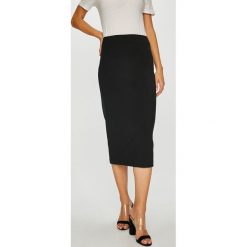 Tommy Hilfiger - Spódnica. Czarne spódniczki damskie TOMMY HILFIGER, do pracy, bez wzorów, z elastanu, biznesowe, z podwyższonym stanem, midi, ołówkowe. W wyprzedaży za 269,90 zł.