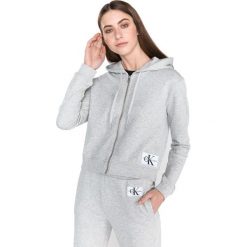 Calvin Klein Bluza Szary. Szare bluzy damskie Calvin Klein, xs, bez wzorów, z bawełny, bez rękawów, bez kaptura. Za 464,95 zł.