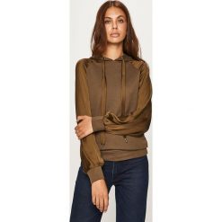 Only - Bluza. Brązowe bluzy damskie ONLY, s, bez wzorów, z bawełny, bez rękawów, z kapturem. W wyprzedaży za 59,90 zł.