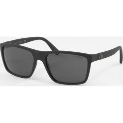 Polo Ralph Lauren - Okulary 0PH4133. Czarne okulary przeciwsłoneczne męskie marki Polo Ralph Lauren, z materiału, prostokątne. W wyprzedaży za 439,90 zł.