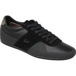 Lacoste Turnier 117 1 cam1021024 42,5 Czarne. Czarne buty sportowe męskie marki Lacoste, ze skóry. W wyprzedaży za 449,99 zł.