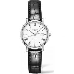 LONGINES Elegant L4.310.4.11.2. Białe zegarki damskie marki LONGINES, ze stali. Za 5850,00 zł.