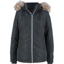 Kurtka ocieplana bonprix czarny. Czarne kurtki damskie marki bonprix. Za 89,99 zł.