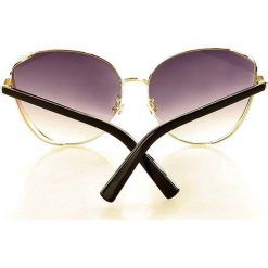 Luksusowe okulary przeciwsłoneczne mazzini kocie oczy czarny. Czarne okulary przeciwsłoneczne damskie LOOKS STYLE EYEWAER, eleganckie. W wyprzedaży za 64,90 zł.