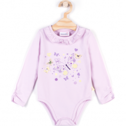 Body. Różowe body niemowlęce BE SWEET, z nadrukiem, z elastanu, z długim rękawem. Za 29,90 zł.