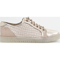 Caprice - Buty. Żółte buty sportowe damskie Caprice, ze skóry. W wyprzedaży za 269,90 zł.