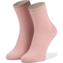 Skarpety Wysokie Damskie TWINSET - Calzino 191TA4344 Perla Rosa 00123. Różowe skarpetki damskie Twinset, bez wzorów, z elastanu. W wyprzedaży za 159,00 zł.