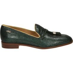 Mokasyny - 3319 JUNG-VER. Szare mokasyny damskie Venezia, ze skóry. Za 249,00 zł.