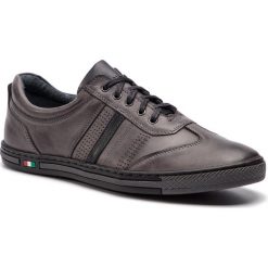 Sneakersy SERGIO BARDI - SB-20-07-000132 109. Szare sneakersy męskie Sergio Bardi, na co dzień, bez wzorów, ze skóry, bez zapięcia. Za 199,00 zł.