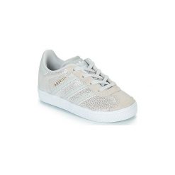Buty Dziecko adidas GAZELLE I. Białe trampki dziewczęce Adidas, bez wzorów, bez zapięcia. Za 219,00 zł.