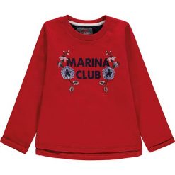 Bluza w kolorze czerwonym. Czerwone bluzy niemowlęce Kanz, z nadrukiem, z bawełny, bez rękawów, bez kaptura. W wyprzedaży za 37,95 zł.