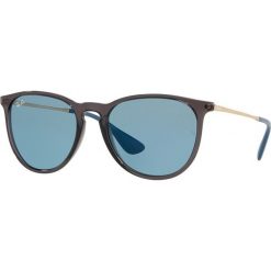 Ray-Ban - Okulary Erika. Niebieskie okulary przeciwsłoneczne damskie Ray-Ban, okrągłe. W wyprzedaży za 399,90 zł.