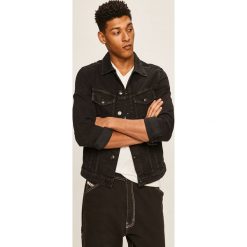 Produkt by Jack & Jones - Kurtka jeansowa. Czarne płaszcze męskie PRODUKT by Jack & Jones, m, bez wzorów, z bawełny, krótkie, bez kaptura. W wyprzedaży za 119,90 zł.