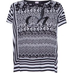T-shirt Deha EXPRESSION. Czarne t-shirty damskie Deha, bez wzorów, z tkaniny, bez kołnierzyka. W wyprzedaży za 105,00 zł.