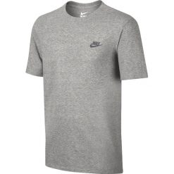 Nike Club Embroidery Futura T-Shirt 827021-063. Szare t-shirty męskie Nike, l, z bawełny. W wyprzedaży za 69,99 zł.