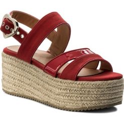 Espadryle LOVE MOSCHINO - JA16397I05JF150A Rosso. Czerwone espadryle damskie marki Love Moschino, z materiału, na obcasie. W wyprzedaży za 489,00 zł.