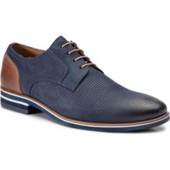 Półbuty SALAMANDER - Valario 31-54201-12 Navy/Tan. Niebieskie półbuty męskie Salamander, na co dzień, bez wzorów, ze skóry, klasyczne, bez zapięcia. Za 429,00 zł.