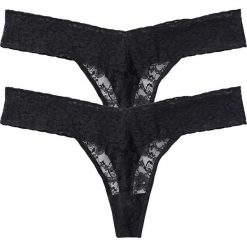 Stringi: Stringi (2 pary) bonprix czarny + czarny