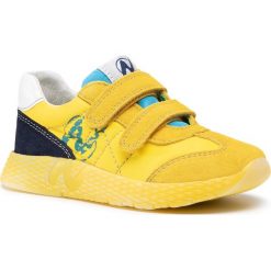 Sneakersy NATURINO - Jesko Vl 0012014904.01.1G13 S Giallo/Sky/Navy. Żółte trampki chłopięce Naturino, bez wzorów, ze skóry, na rzepy. Za 369,00 zł.