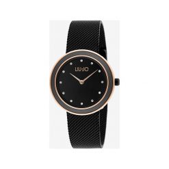 Liu Jo Luxury Round Zegarek Czarny. Czarne zegarki damskie Liu Jo, ze stali. Za 748,95 zł.