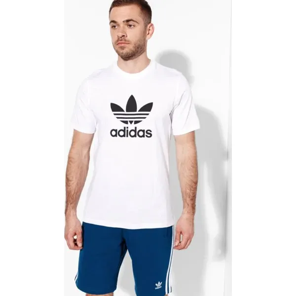 Adidas Koszulka Ss Trefoil Koszulka Adicolor , biały, rozmiar S. Białe koszulki męskie Adidas, s, bez wzorów, z bawełny, z klasycznym kołnierzykiem, bez rękawów. Za 129,99 zł.
