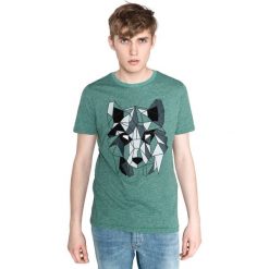 Jack & Jones Aimi Koszulka Zielony. Zielone podkoszulki męskie Jack & Jones, l, z haftami, z bawełny, bez kołnierzyka, z krótkim rękawem, krótkie. Za 88,95 zł.