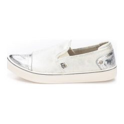 Trampki damskie slip on: Mustang Tenisówki Damskie 40 Srebrny