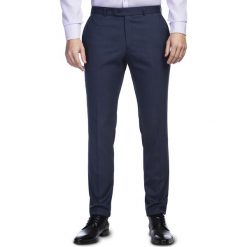 Spodnie LEONARDO GDGS900186. Niebieskie spodnie męskie Giacomo Conti, s, bez wzorów, z elastanu, eleganckie. Za 299,00 zł.