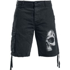 Spodenki i szorty męskie: Spiral Shadow Skull Krótkie spodenki Vintage czarny