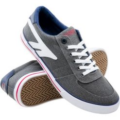 Hi-Tec Tenisówki Męskie Bissac Grey/Navy/Red 45. Szare buty sportowe męskie Hi-tec, bez zapięcia, tenisowe. Za 200,55 zł.