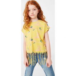 Bluzki dziewczęce bawełniane: Mango Kids - Top dziecięcy Texasban 104-164 cm