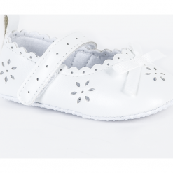 Obuwie tekstylne. Szare buciki niemowlęce SHOES, bez zapięcia. Za 39,90 zł.