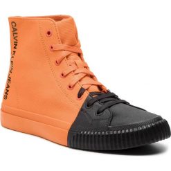 Sneakersy CALVIN KLEIN JEANS - Ivor S0599 Orangeade/Black. Pomarańczowe sneakersy męskie marki Calvin Klein Jeans, na co dzień, bez wzorów, z jeansu, klasyczne, bez zapięcia. Za 569,00 zł.