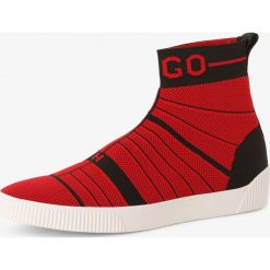 HUGO - Tenisówki męskie – Zero_Hito_knlab, czerwony. Czerwone trampki męskie HUGO, bez wzorów, bez zapięcia. Za 749,95 zł.