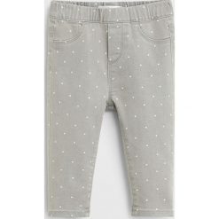Mango Kids - Legginsy dziecięce Carmen 80-104 cm. Szare spodnie dziewczęce Mango Kids, bez wzorów, z elastanu. Za 59,90 zł.
