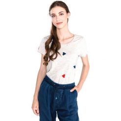 Scotch & Soda Koszulka Biały Szary. Szare koszulki damskie Scotch & Soda, l, bez wzorów, z bawełny, bez kołnierzyka, z krótkim rękawem. Za 223,95 zł.