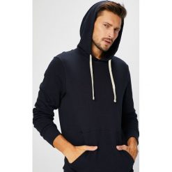 Jack & Jones - Bluza. Niebieskie bluzy męskie Jack & Jones, s, bez wzorów, z bawełny, z kapturem, bez rękawów, z kapturem. Za 119,90 zł.