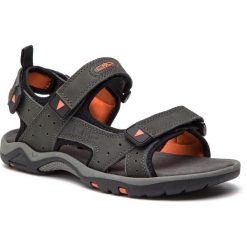 Sandały CMP - Almaak Hiking Sandal 38Q9947 Grey U862. Szare sandały męskie marki CMP, ze skóry, bez zapięcia. Za 219,99 zł.