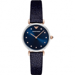 Zegarki damskie: Zegarek EMPORIO ARMANI – Gianni T-Bar AR1989 Blue/Silver