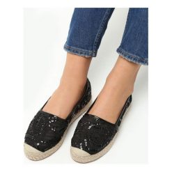 Espadryle damskie: Czarne Espadryle Hometown