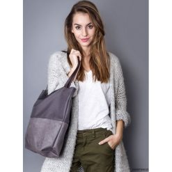 Torba duo gray. Szare torebki klasyczne damskie Pakamera, z materiału, duże. Za 109,00 zł.