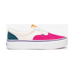 Vans Era Platform Tenisówki Różowy Biały. Różowe trampki i tenisówki damskie Vans, bez wzorów, ze skóry, bez zapięcia. Za 376,95 zł.