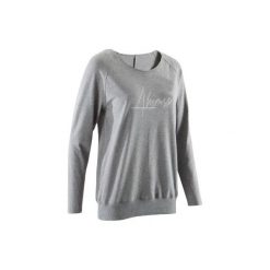 Koszulka długi rękaw Yoga damska. Niebieskie koszulki damskie DOMYOS, xl, z elastanu. Za 49,99 zł.