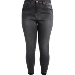 Zizzi CROPPED AMY SUPER Jeansy Slim Fit dark grey denim. Szare jeansy damskie relaxed fit marki Zizzi. Za 209,00 zł.