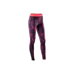 Legginsy fitness kardio 500 damskie. Czerwone legginsy sportowe damskie marki DOMYOS, l, z elastanu. W wyprzedaży za 49,99 zł.