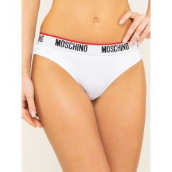 Komplet 2 par fig brazylijskich Moschino Underwear & Swim A4745 9014. Czarne figi damskie Moschino Underwear & Swim, bez wzorów, z elastanu. W wyprzedaży za 159,00 zł.
