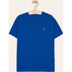 Polo Ralph Lauren - T-shirt dziecięcy 134-176 cm. Niebieskie t-shirty chłopięce Polo Ralph Lauren, bez wzorów, z bawełny, bez rękawów. Za 139,90 zł.