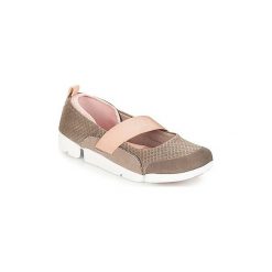 Baleriny Clarks Tri Allie. Pomarańczowe baleriny damskie Clarks, bez wzorów, bez obcasa. Za 351,20 zł.